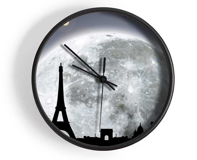 Paris By Moonlight Clock - Wallart-Direct UK