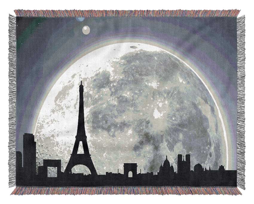 Paris By Moonlight Woven Blanket