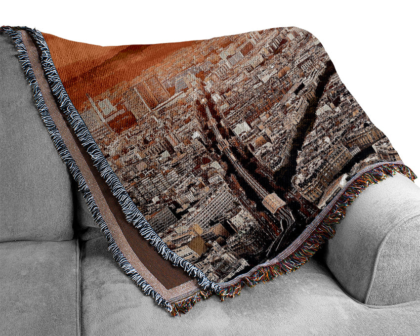 Paris City Woven Blanket