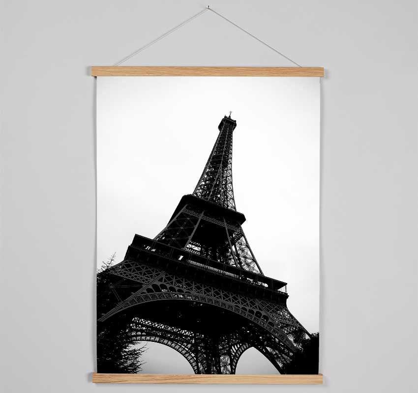 Paris Eiffel Tower B n W Hanging Poster - Wallart-Direct UK