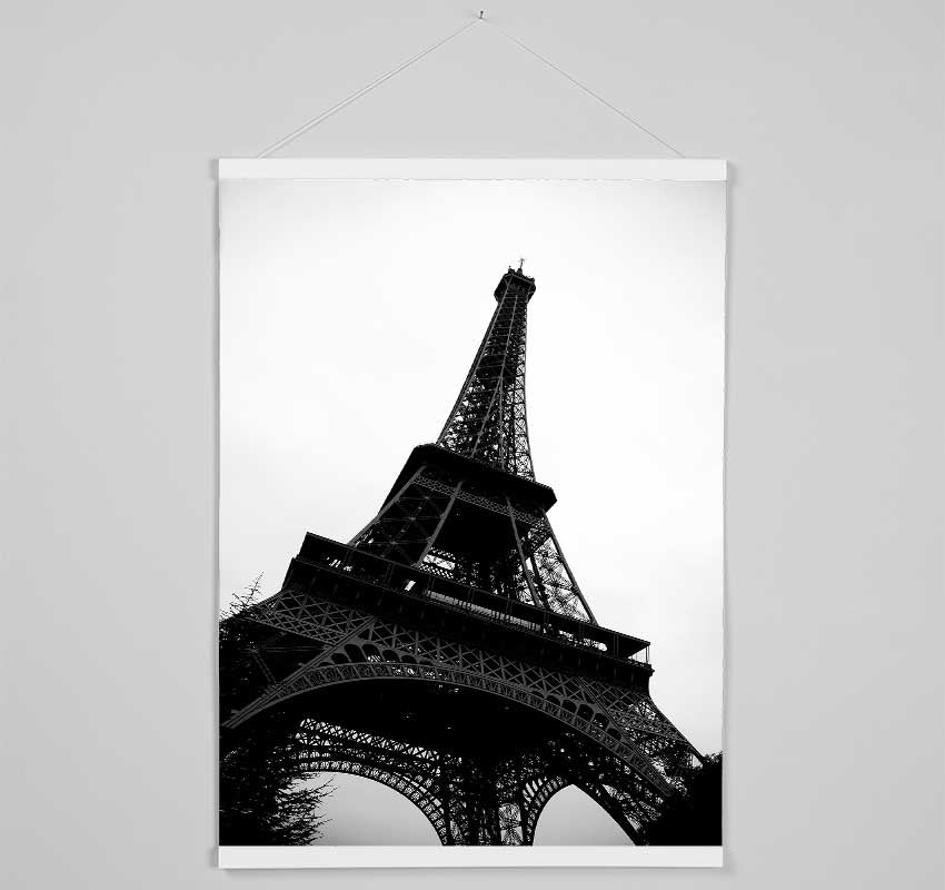 Paris Eiffel Tower B n W Hanging Poster - Wallart-Direct UK