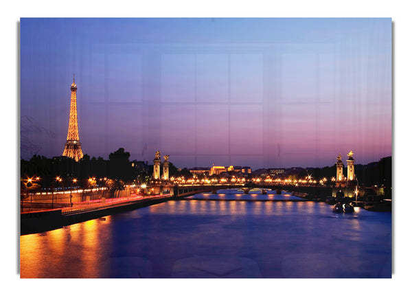 Paris, Seineufer bei Nacht