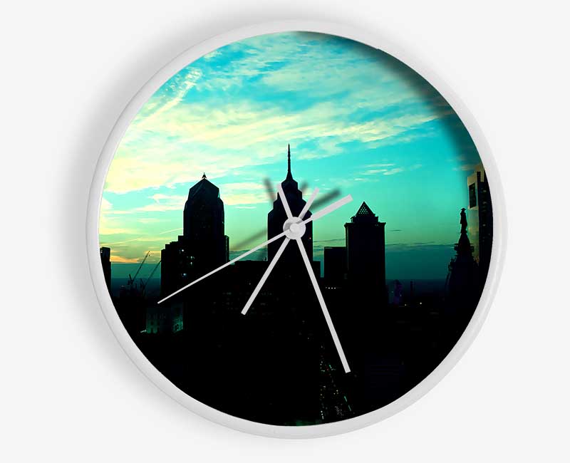 Philadelphia Usa Clock - Wallart-Direct UK