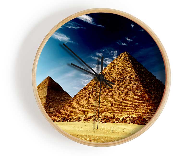 Pyramids Cairo Egypt Clock - Wallart-Direct UK