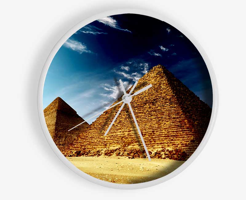 Pyramids Cairo Egypt Clock - Wallart-Direct UK