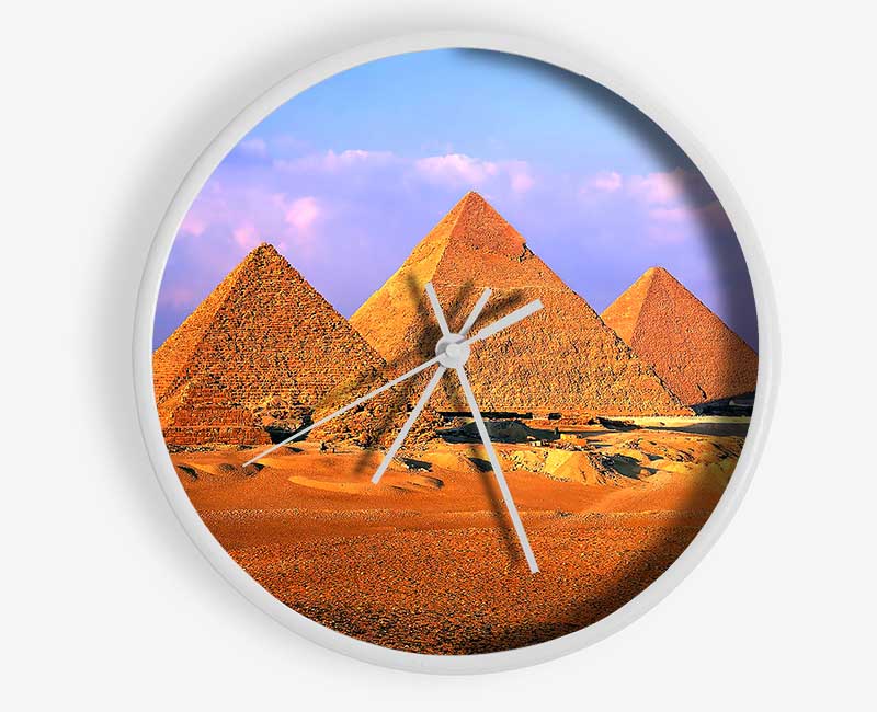 Pyramids Of Giza Egypt Clock - Wallart-Direct UK