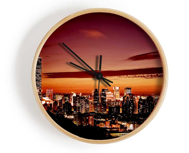 Radio Tower Beacon City Clock - Wallart-Direct UK