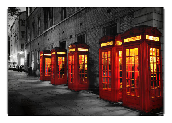 Rote Telefonzellen London England