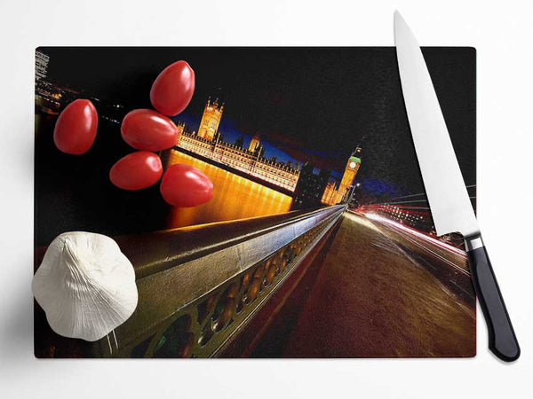 River Thames London Glass Chopping Board