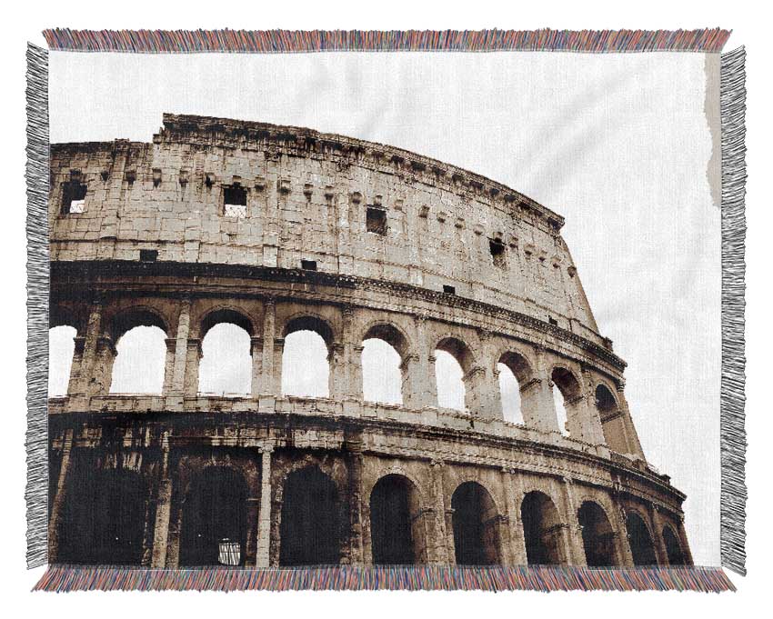 Rome The Colosseum Woven Blanket