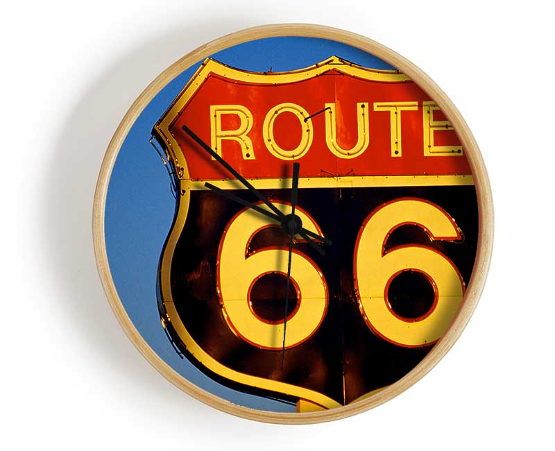 Route 66 Clock - Wallart-Direct UK