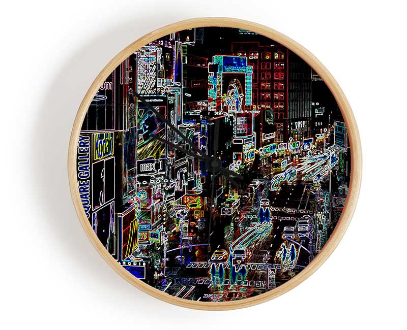 Rush Hour Psychedelic Clock - Wallart-Direct UK