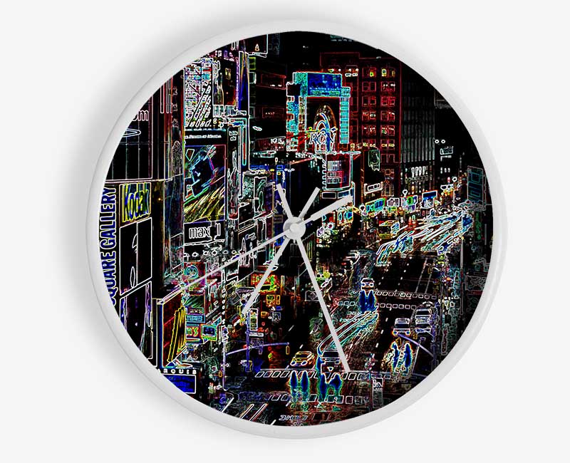 Rush Hour Psychedelic Clock - Wallart-Direct UK