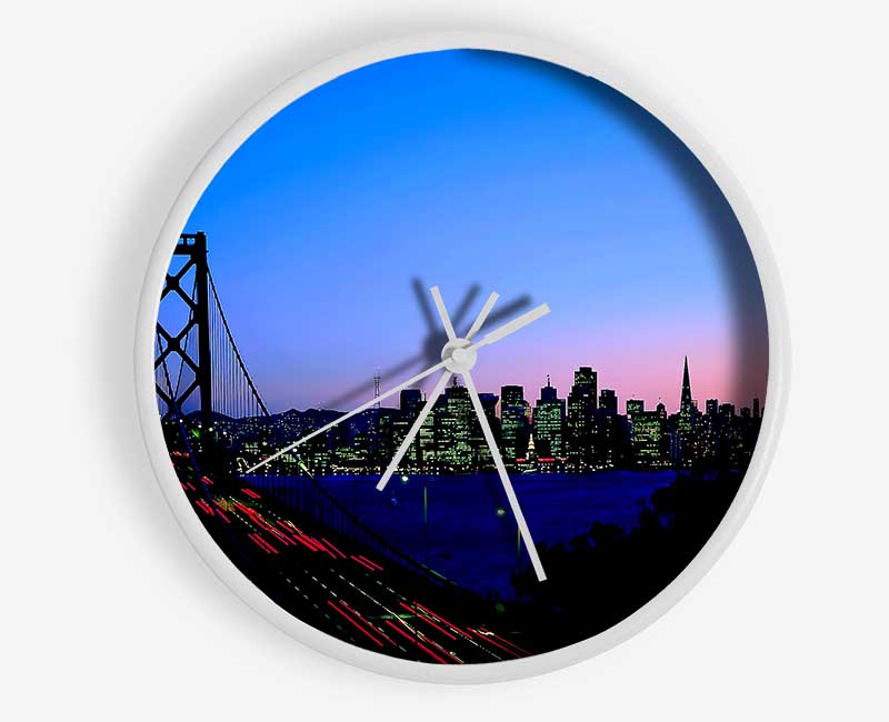 Rush Hour From The City Clock - Wallart-Direct UK