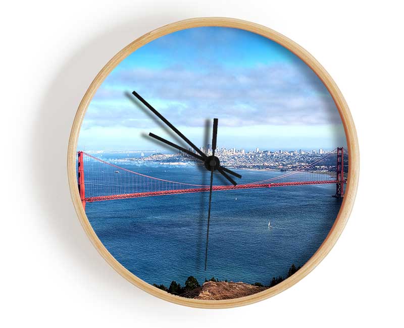 San Francisco Panorama Clock - Wallart-Direct UK