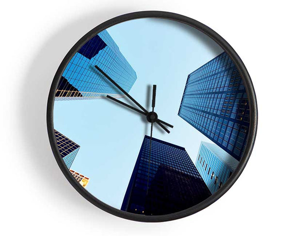 Skyscraper Skies Clock - Wallart-Direct UK