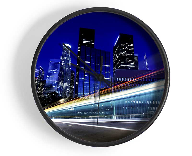 Speedway Through The City Clock - Wallart-Direct UK