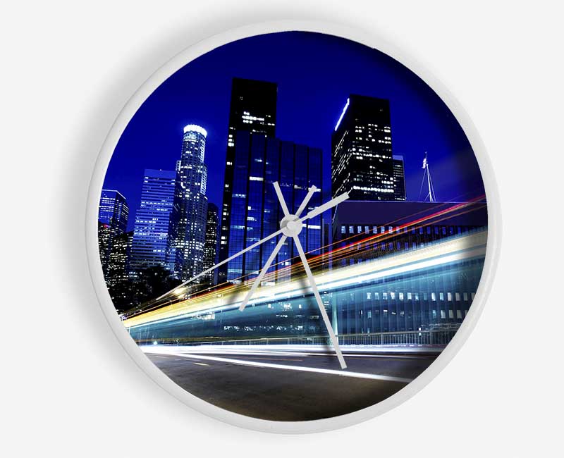 Speedway Through The City Clock - Wallart-Direct UK