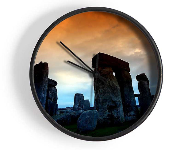 Stonehenge At First Morning Light Clock - Wallart-Direct UK