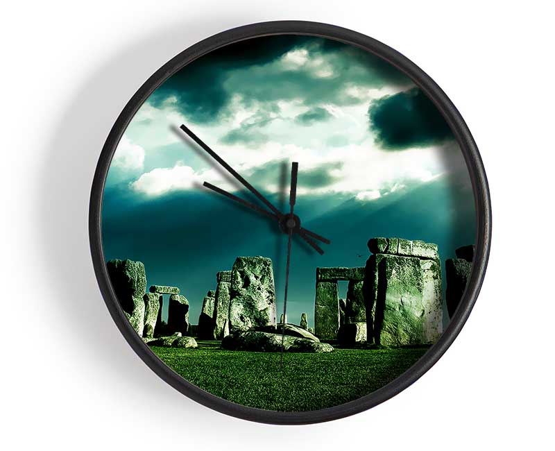 Stonehenge Sunblaze Clock - Wallart-Direct UK