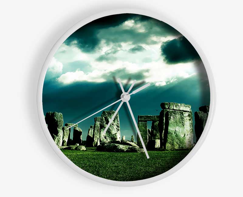 Stonehenge Sunblaze Clock - Wallart-Direct UK