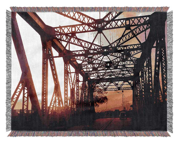 Street Bridge Woven Blanket