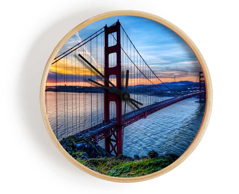 Sunrise At San Francisco Clock - Wallart-Direct UK