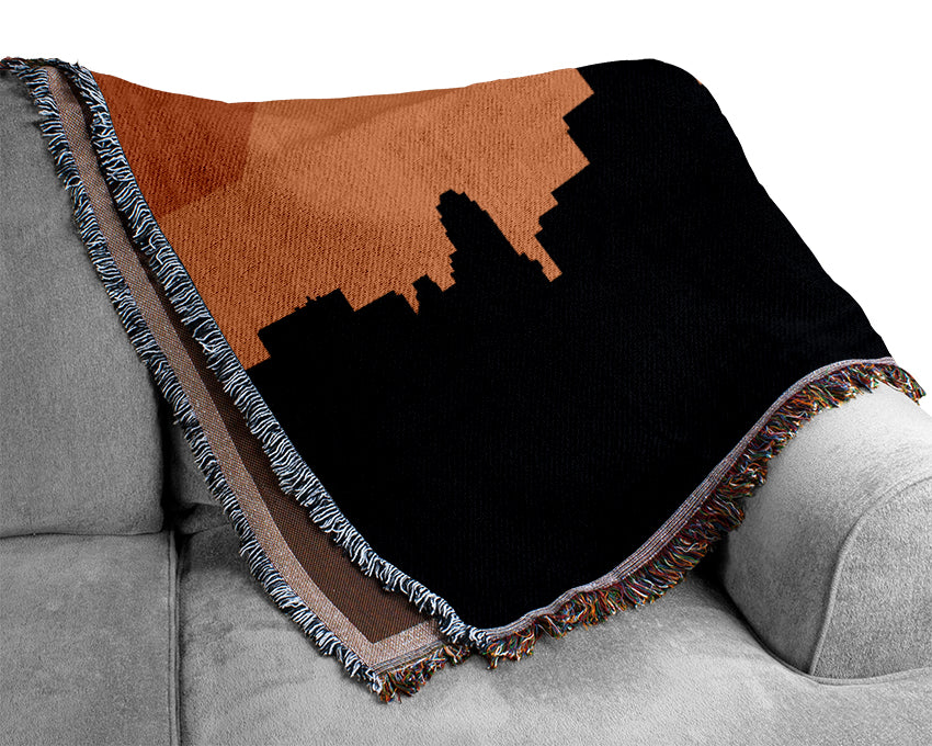 Sunrise New York City Woven Blanket