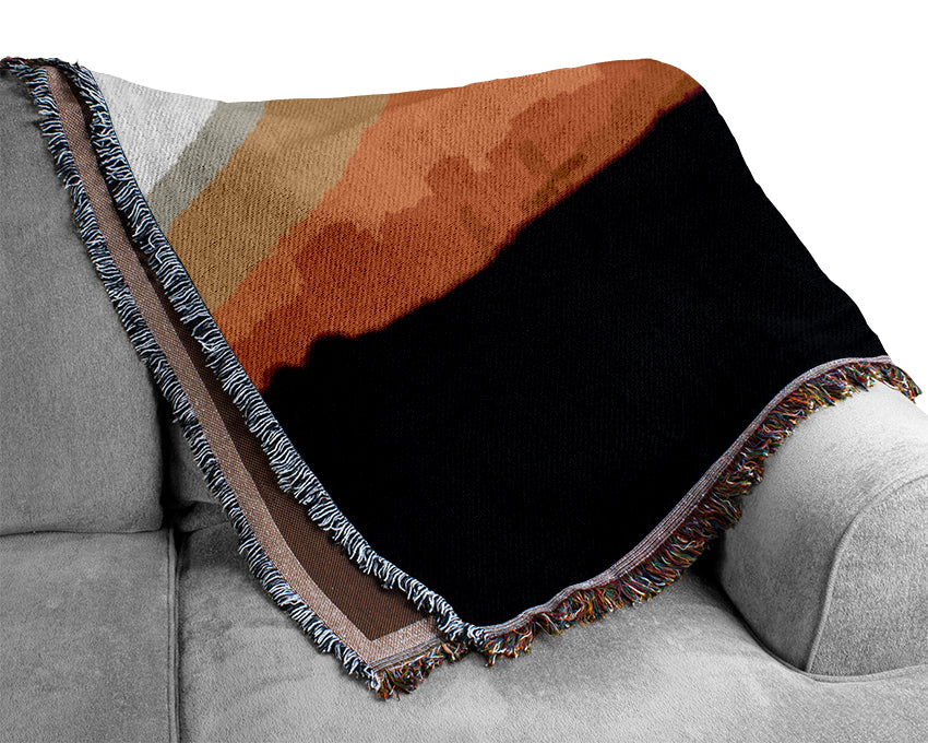 Sunrise Over The City Woven Blanket