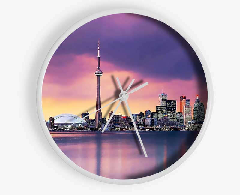 Surreal City Waters Clock - Wallart-Direct UK