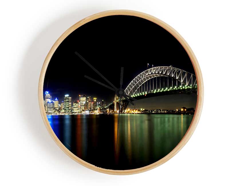 Sydney Harbour Bridge Opera House Clock - Wallart-Direct UK