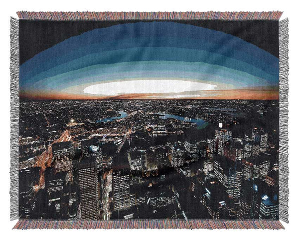 Sydney Night Lights Woven Blanket