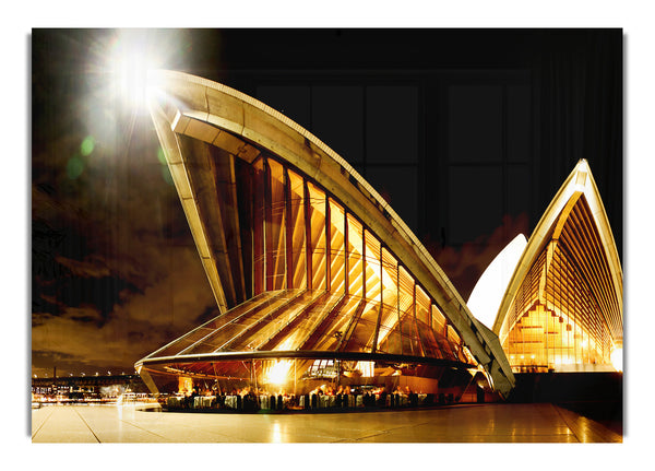 Goldener Glanz des Sydney Opera House