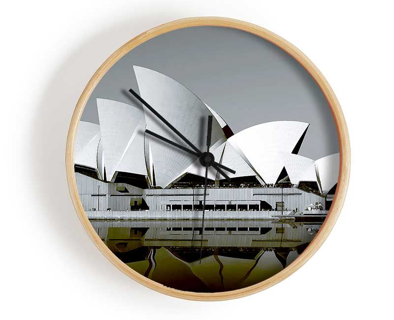 Sydney Opera House Green Harbour Clock - Wallart-Direct UK