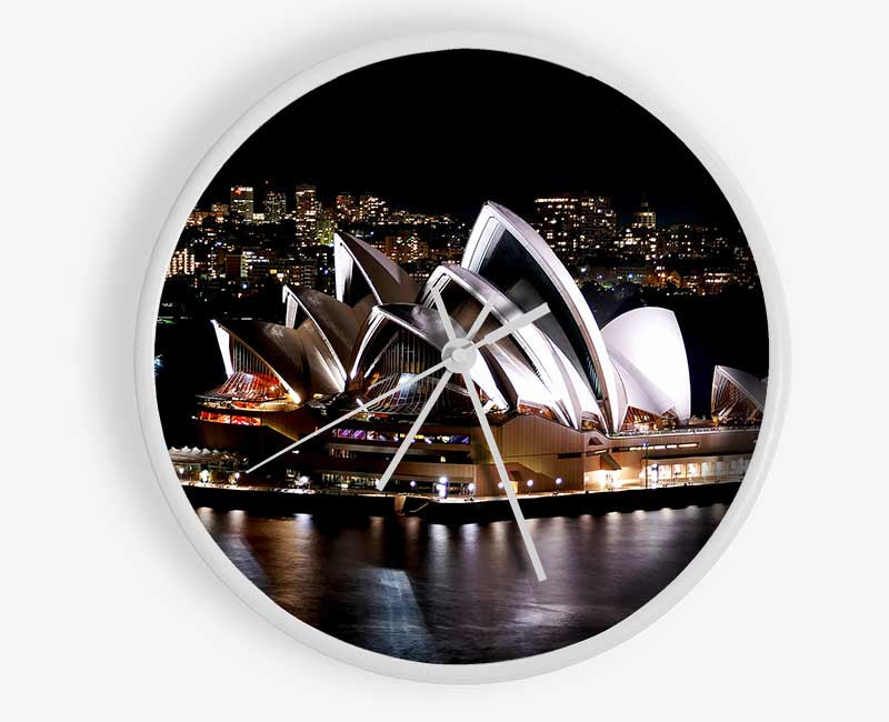 Sydney Opera House Night View Clock - Wallart-Direct UK