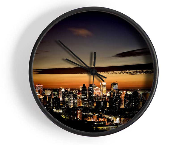 Taipei Skyline Clock - Wallart-Direct UK