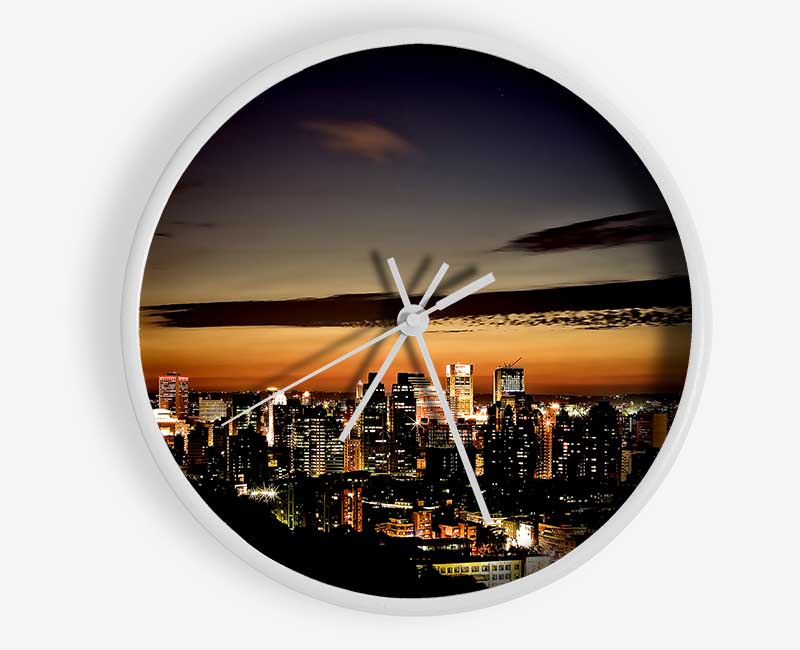 Taipei Skyline Clock - Wallart-Direct UK