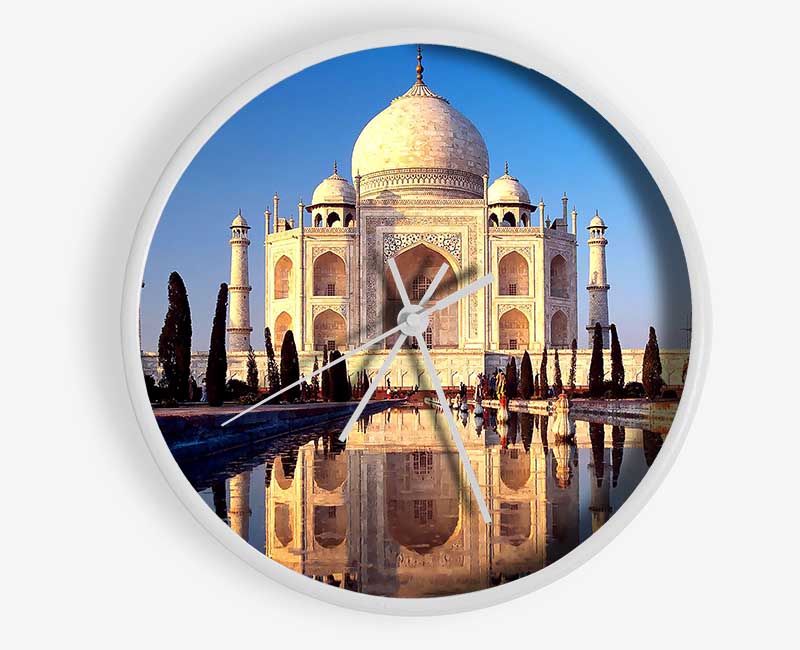 Taj Mahal Agra India Clock - Wallart-Direct UK