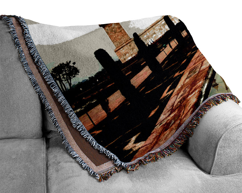 Taj Mahal India Reflections Woven Blanket