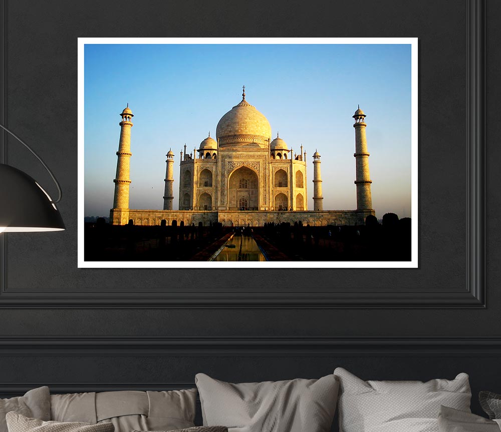 Tarj Mahal Wonder Print Poster Wall Art