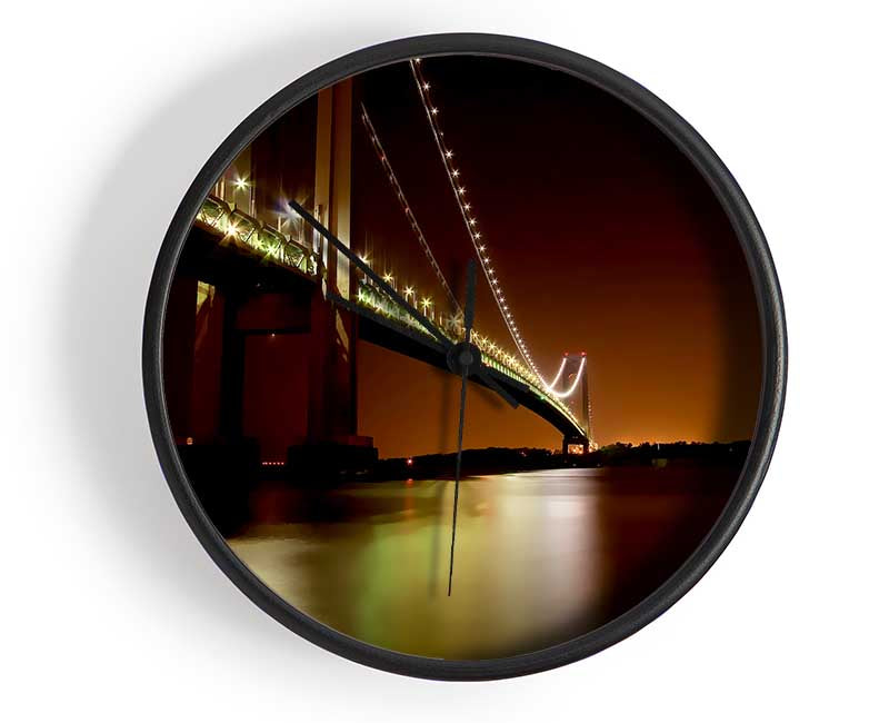 The Golden Gate Bridge Brown Clock - Wallart-Direct UK