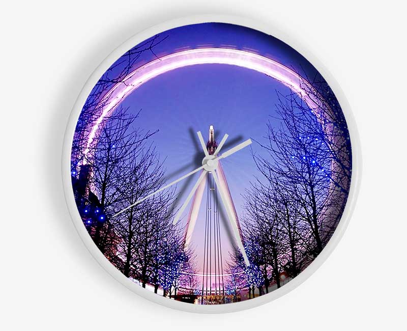 The London Eye At Dusk Clock - Wallart-Direct UK