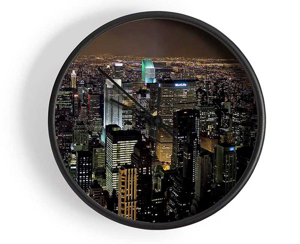 The Never Ending Night City Clock - Wallart-Direct UK