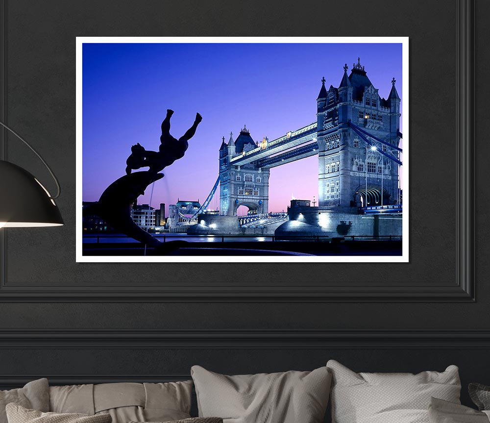 Tower Bridge London Uk Print Poster Wall Art