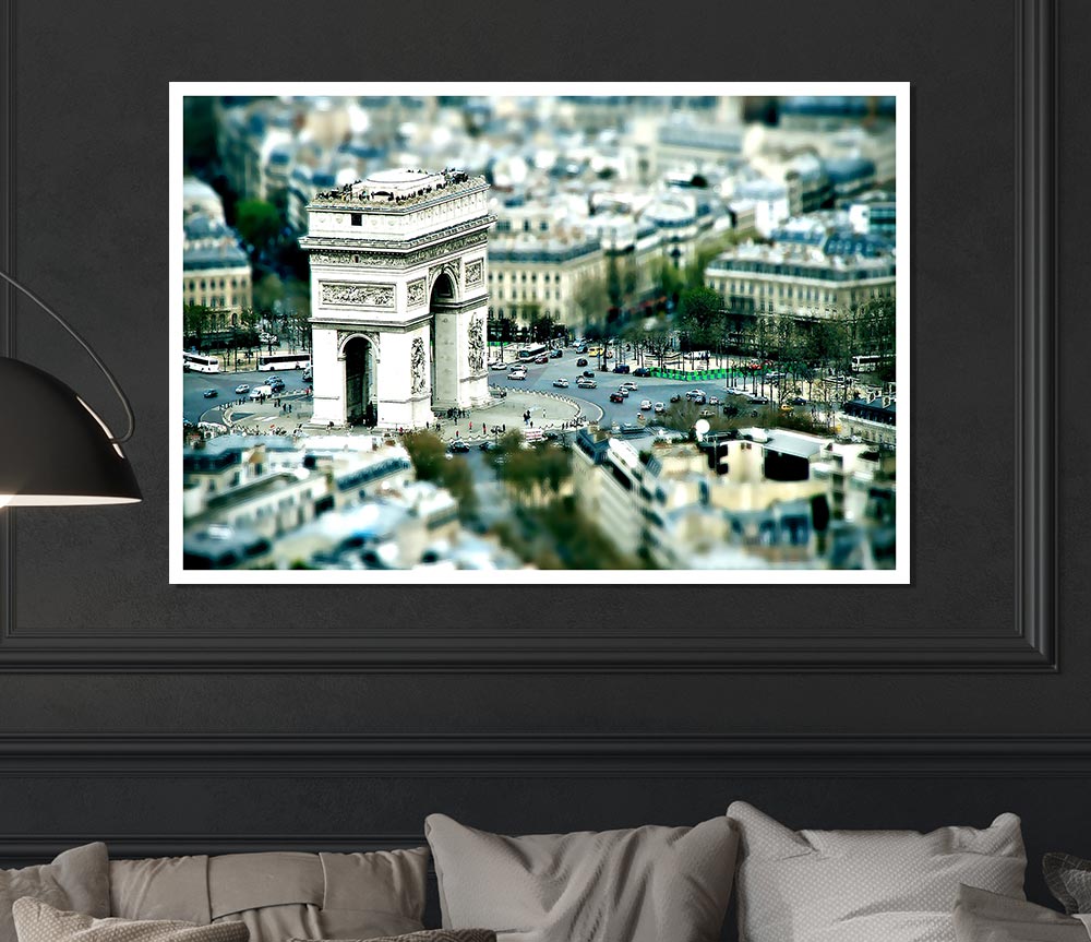 Triumphal Arch Paris Print Poster Wall Art