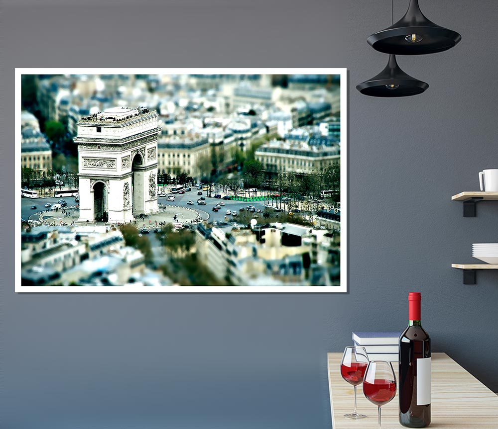 Triumphal Arch Paris Print Poster Wall Art