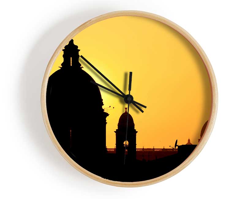 Turkish Rooftop Sunset Clock - Wallart-Direct UK