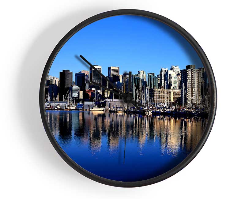 Vancouver Skyline Clock - Wallart-Direct UK