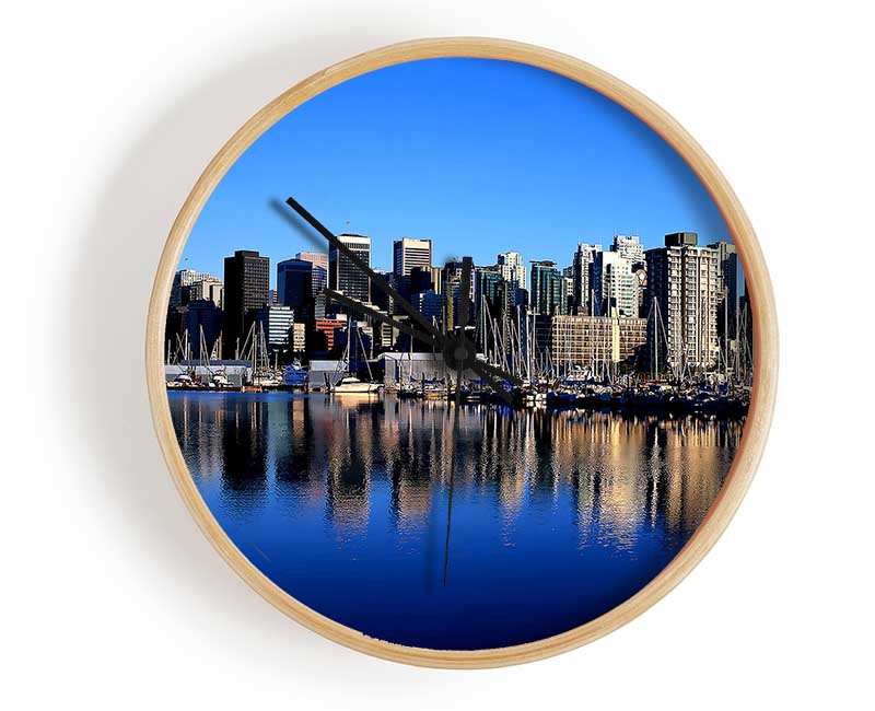 Vancouver Skyline Clock - Wallart-Direct UK