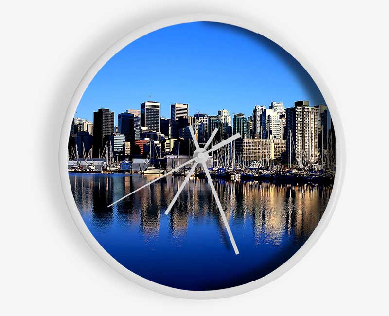 Vancouver Skyline Clock - Wallart-Direct UK